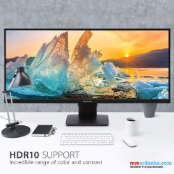ViewSonic 34" Ultra-Wide IPS WQHD Resolution Monitor (3-Side Borderless, Height Adjustment, Dual Speakers, Dual HDMI, DP Port)