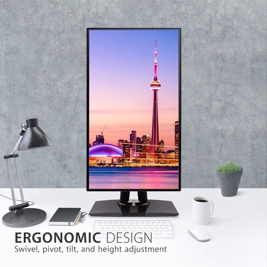 ViewSonic 27" 4K UHD Pantone Validated 100% sRGB & Factory Pre-Calibrated Monitor with 60W USB-C
