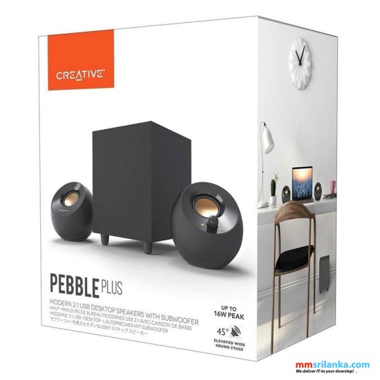 Creative PEBBLE PLUS 2.1 USB Desktop Speakers