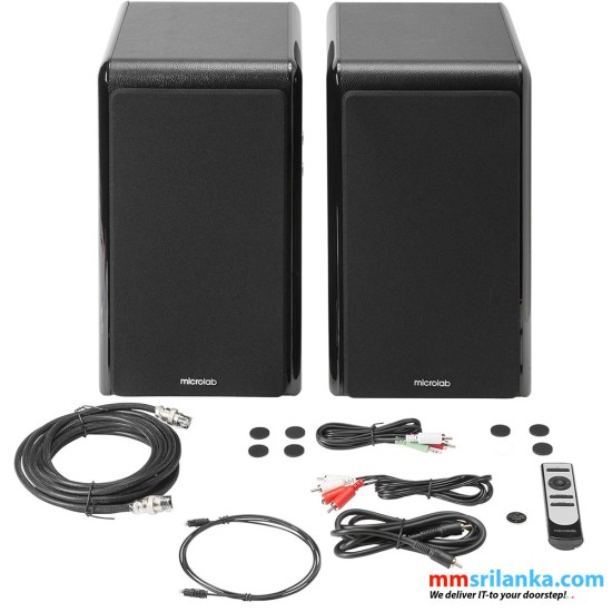 Microlab SOLO 16 High Performance Active Powered Bluetooth Bookshelf Speakers - 180W RMS (1Y)