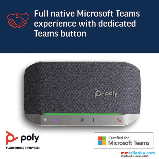 POLY Sync 20+ USB-A Personal Bluetooth Smart Speakerphone - Connect to Smartphones via Bluetooth-PC/Mac via - BT600 Dongle (1Y)