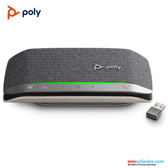 POLY Sync 20+ USB-A Personal Bluetooth Smart Speakerphone - Connect to Smartphones via Bluetooth-PC/Mac via - BT600 Dongle (1Y)
