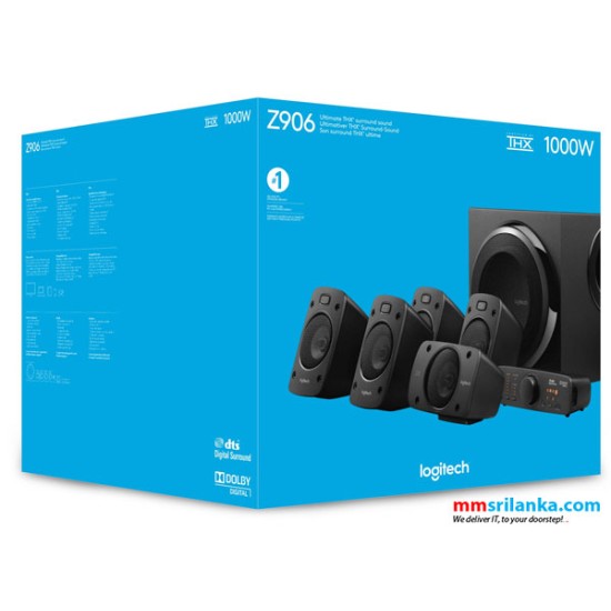 Logitech Z906 Surround Sound THX-Certified 5.1 Speaker System‎