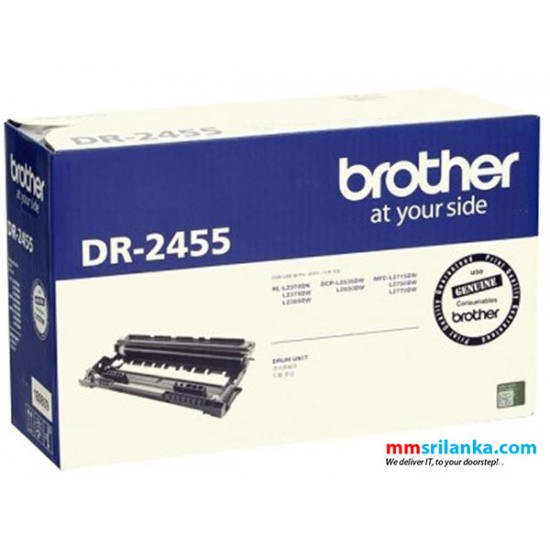 Brother DR-2455 Drum Unit / Photo Conductor for Brother HL-2370DN/ L2375DW/ L2385DW, MFC-L2715DW/ L2750DW/ L2770DW