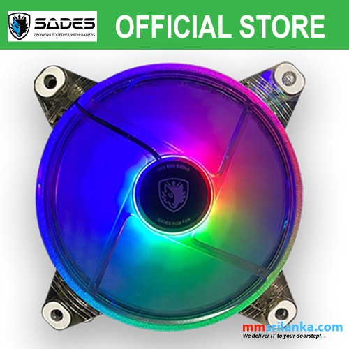 SADES Rainbow fan for PC Case