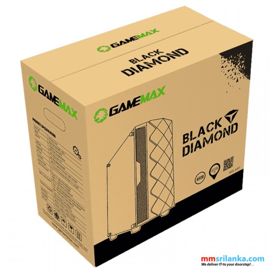 GAMEMAX Black Diamond ARGB Mid-Tower PC Gaming Case