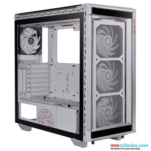 XPG Battle Cruiser Mid-Tower 4 RGB Fans Tempered Glass Panel PC Case