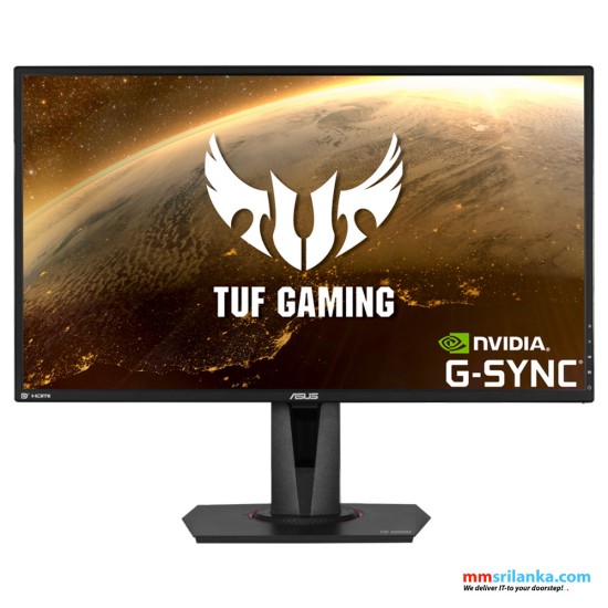 Asus TUF Gaming VG27AQ HDR G-SYNC Compatible Gaming Monitor – 27 inch WQHD (2560x1440), IPS, 165Hz (above 144Hz), Extreme Low Motion Blur Sync G-SYNC Compatible, Adaptive-Sync, 1ms (MPRT), HDR10