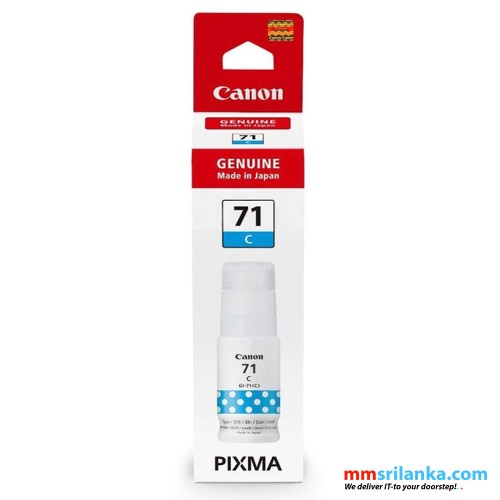 Canon GI-71 Cyan Ink Bottle for Canon Pixma G3020, G2020, G1020, G3060 Printers