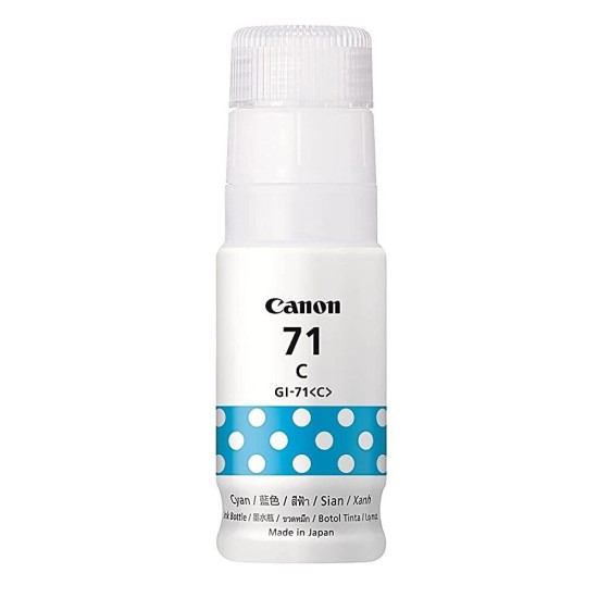Canon GI-71 Cyan Ink Bottle for Canon Pixma G3020, G2020, G1020, G3060 Printers