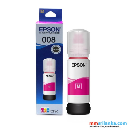 EPSON 008 Magenta Ink Bottle For L6550 L6570 L6580 L6460 L6490 Printers