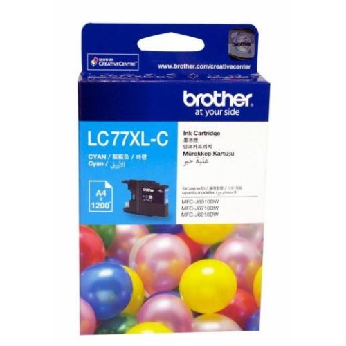 Brother LC 77XL Cyan Cartridge