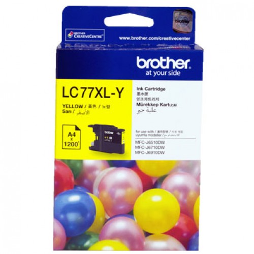 Brother LC 77XL Yellow Cartridge