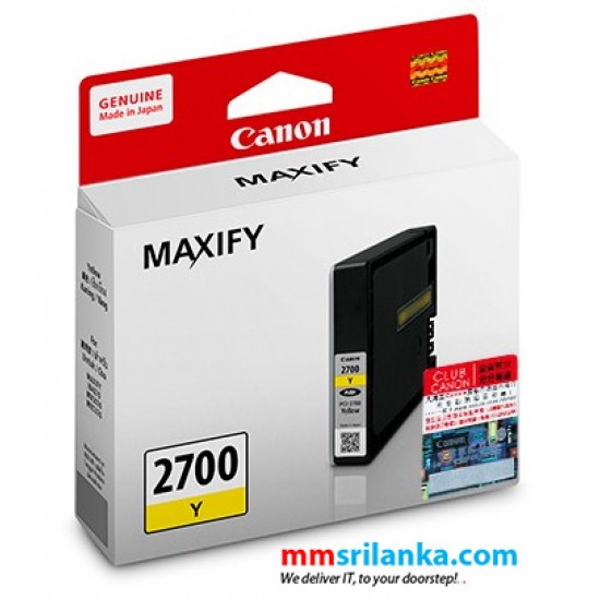 Canon MAXIFY 2700 Yellow Cartridge