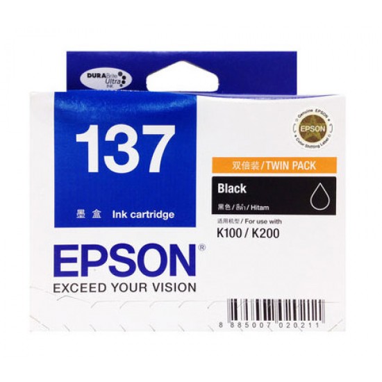 Epson 137 Black ink Cartridge for Epson K100 / K200 / K300
