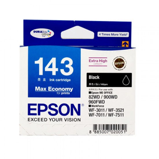 Epson 143 Black Cartridge for 82WD/900WD