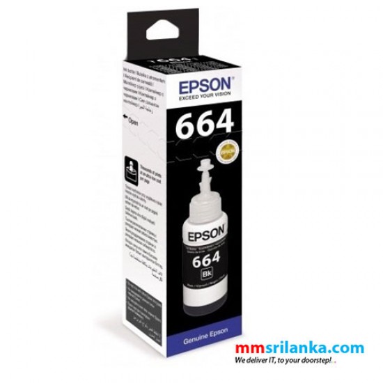 Epson T6641 Ink Bottle Black for Epson L100/110/130/200/300/310/365/550/565/1300
