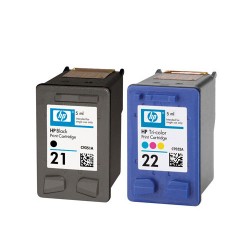 HP 21+22 Black & Color Cartridge Combo Pack