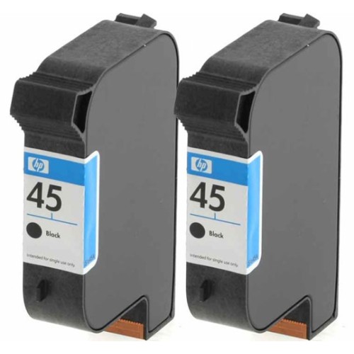 HP 45 Twin pack Black Cartridges