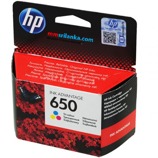 HP 650 Tri-Color Original Cartridge