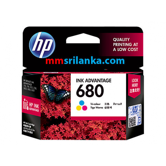 HP 680 Tri-color Ink Advantage Cartridge  for HP 1115/ 2135/ 3635/ 3835/ 4675