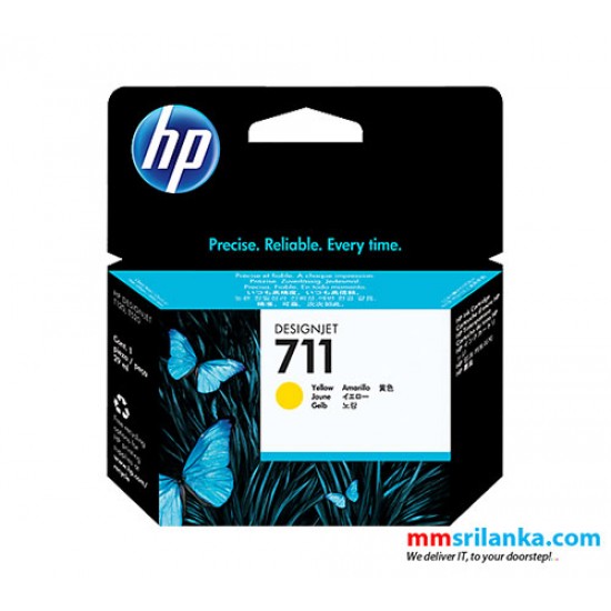 HP 711 29-ml Yellow Ink Cartridge for T120/T520