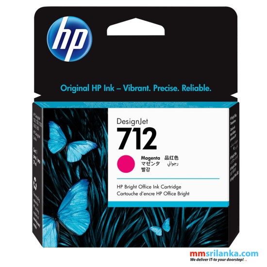 HP 712 Magenta 29ml DesignJet Ink Cartridge