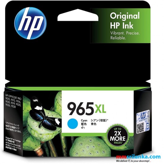 HP 965XL High Yield Cyan Original Ink Cartridge