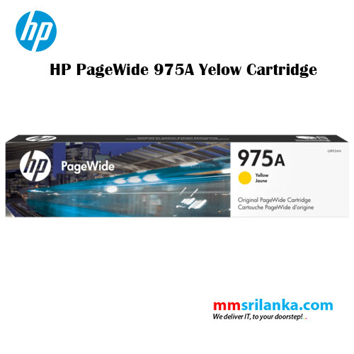 HP 975A Yellow PageWide Cartridge for HP 477/452dw