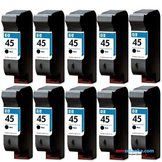 HP 45A 10-Pack Of Inkjet Cartridges