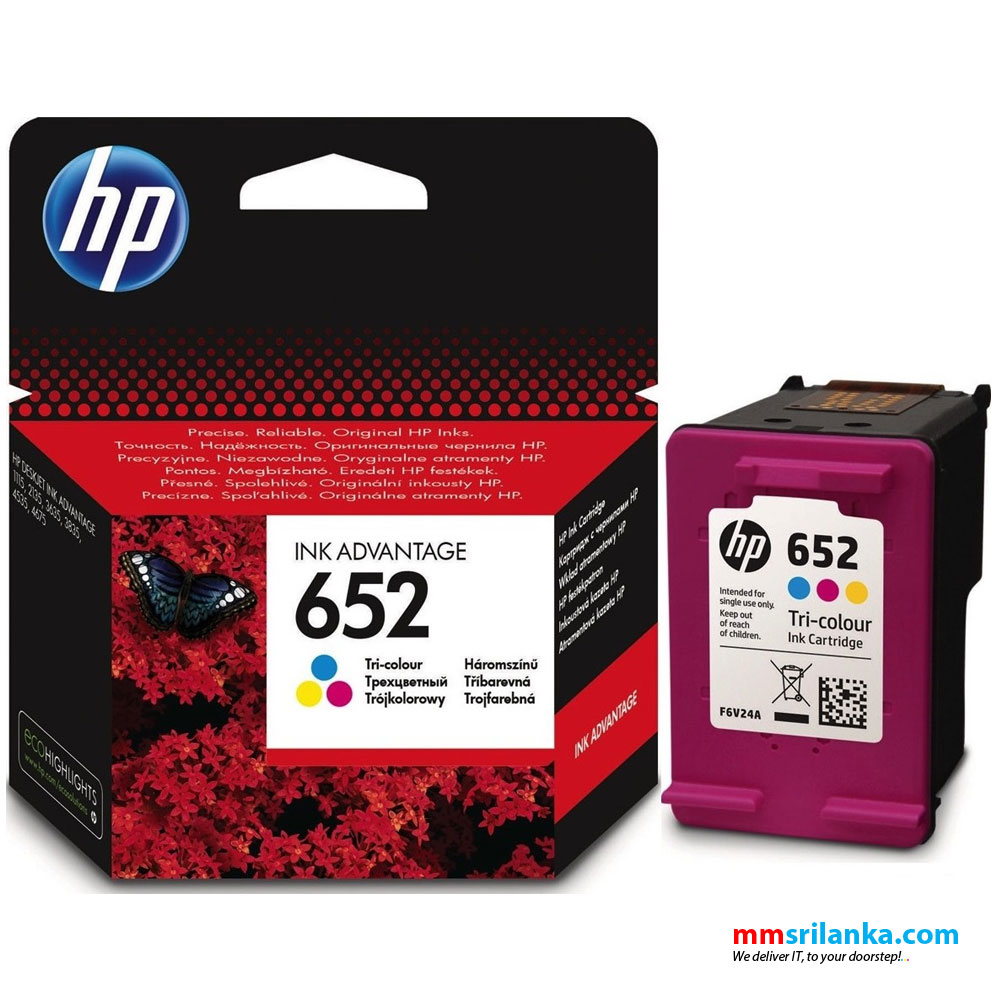 omvatten Voorbijgaand Met name HP 652 Tri-color Original Ink Advantage Cartridge