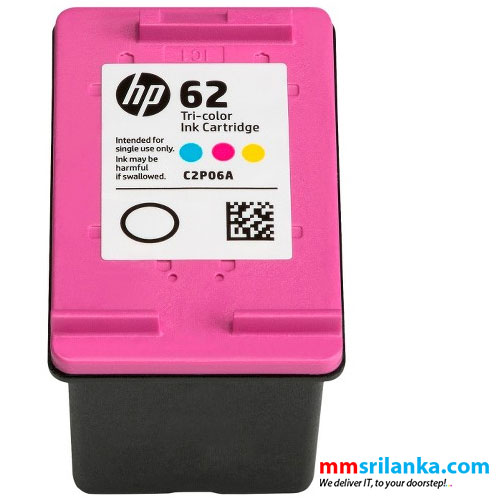 HP 62 Tri-color Original Ink Cartridge