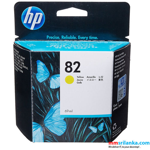 HP 82 Yellow DesignJet Ink Cartridge - 69-ml 