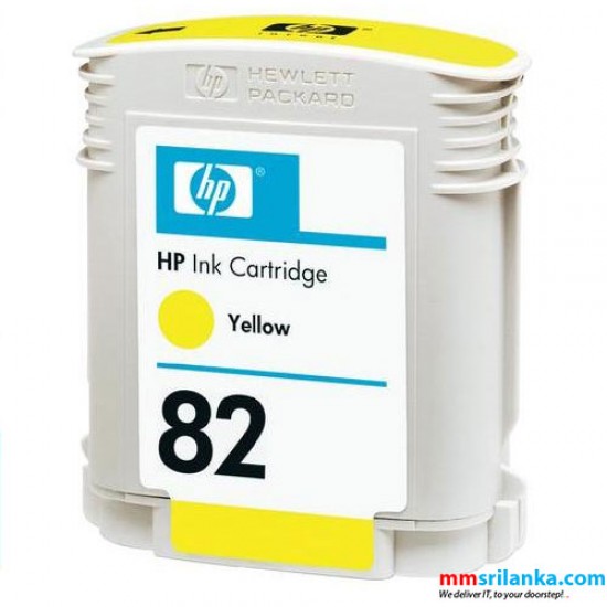 HP 82 Yellow DesignJet Ink Cartridge - 69-ml 