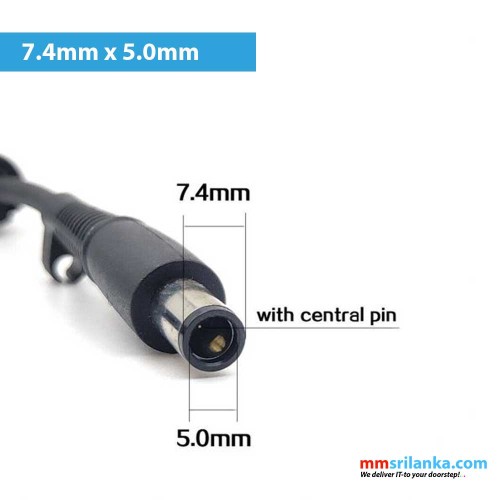 Dell 65W AC adapter for Dell Laptops 19.5V 3.34A 7.4mm*5.0mm Tip Central Pin