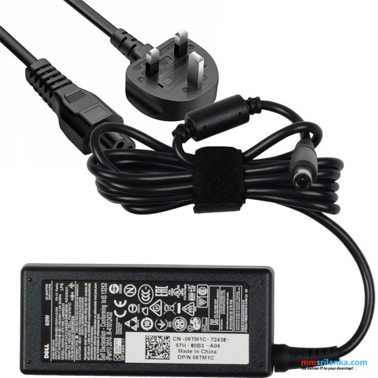 Genuine DELL AK-ND-05 65W Laptop Power Adapter 4.5mm with power Cord