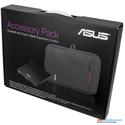 Asus Accessory Pack, Slim External DVD-RW with Matte Sleeve for up to 14" Notebooks