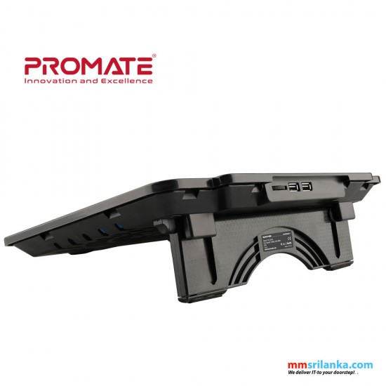 Promate AirBase-1 Laptop Cooling Pad with Silent Fan Technology