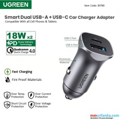 UGREEN USB C PD 20W & QC 18W Fast Car Charger Adapter