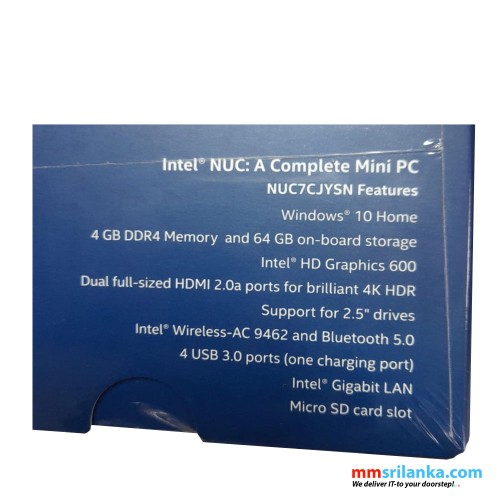 Intel NUC Mini PC with Celeron Processor, 8GB RAM, 128GB SSD with Windows 10