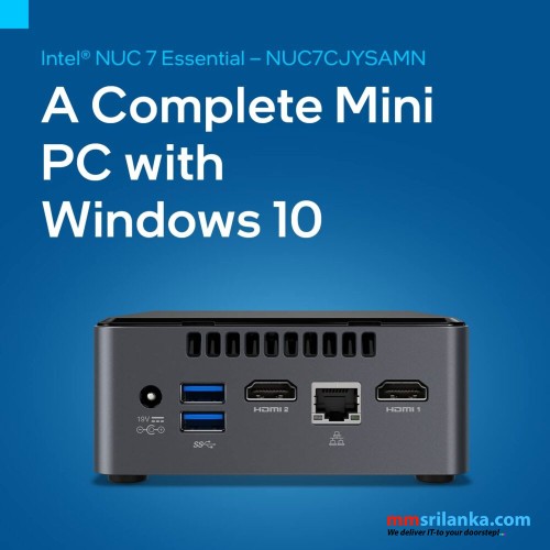 Intel NUC Mini PC with Celeron Processor, 8GB RAM, 128GB SSD with Windows 10