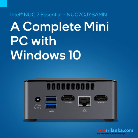 Intel NUC Mini PC with Celeron Processor, 4GB RAM, 64GB eMMC with Windows 10