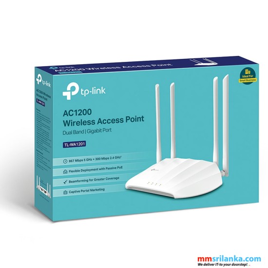 TP-Link AC1200 Wireless Gigabit Access Point - TL-WA1201 (2Y)
