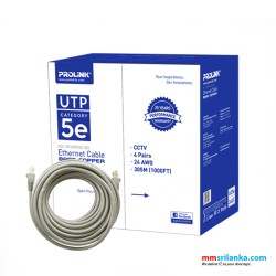 PROLiNK UTP CAT5e 24UC (CCTV) Ethernet Cable Bare Copper