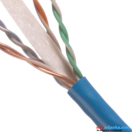 Panduit TX6™ Copper Cable, Cat 6, 24 AWG, UTP, Blue, Network Cable Box 305m