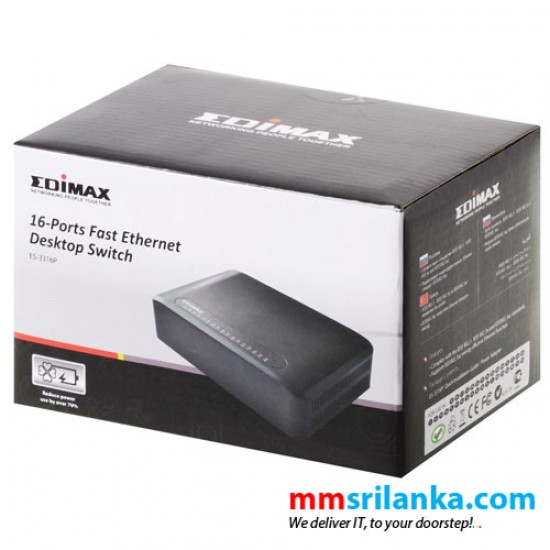 Edimax 16 Port Fast Ethernet Switch ES-3316P 