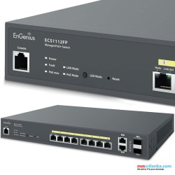 EnGenius Cloud Managed 8-Port Gigabit 130W PoE+ Switch (2Y)