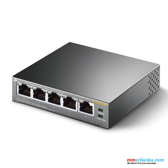 TP-Link 5-Port Gigabit PoE+ Unmanaged Switch - TL-SG1005P (2Y)
