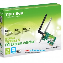 TP-Link 150Mbps Wireless N PCI Express Adapter, Network Card- TL-WN781ND