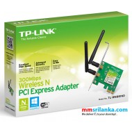 TP-Link 300Mbps Wireless N PCI Express Adapter, Network Card- TL-WN881ND